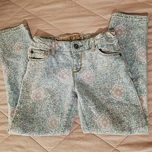 Girls floral jeans